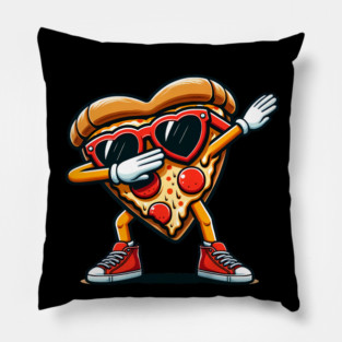 Funny Dabbing Pizza, Love Eating Pizza Pillow
