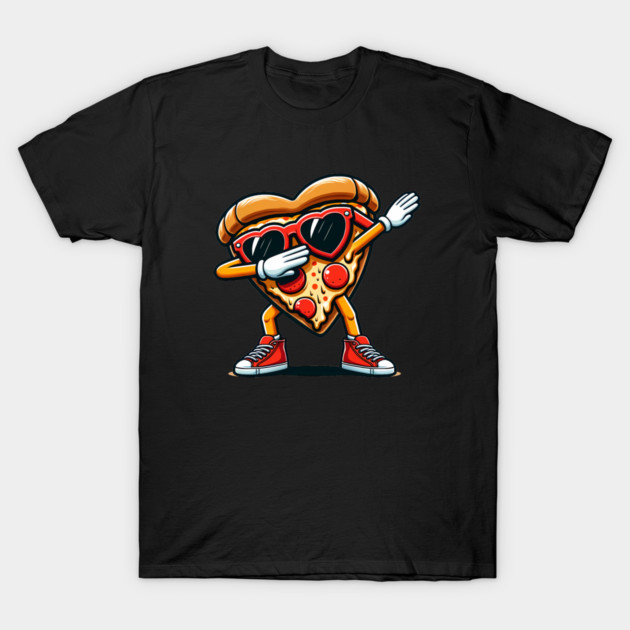 Funny Dabbing Pizza, Love Eating Pizza T-Shirt by logiamerch