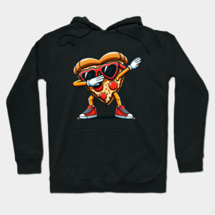 Funny Dabbing Pizza, Love Eating Pizza Hoodie