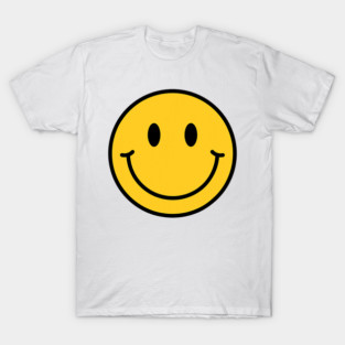 70s Yellow Smile Face Shirt Cute Happy Peace Smiling Face T-Shirt