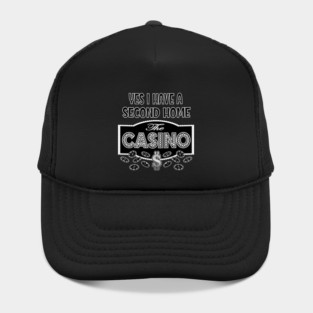 Funny Casino Poker Chips Gambling Second Home Slot Machine Sarcasm Hat