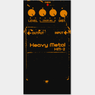 Chainsaw Guitar Pedal (Boss HM-2) Posters and Art