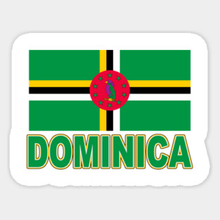 The Pride of Dominica - National Flag Design Sticker