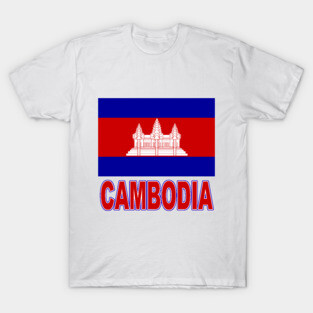 The Pride of Cambodia - Cambodian Flag Design T-Shirt