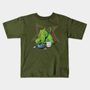 Cthulhu Awakens...Slowly Kids T-Shirt