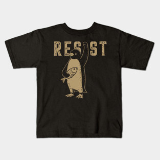 Resist-Penguin Kids T-Shirt
