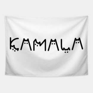 Kamala-Cat Tapestry