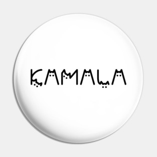 Kamala-Cat Pin