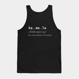 Funny Kamala Harris Definition Madam President 2024 Election Tank Top