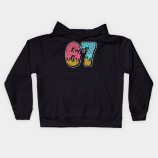 Six Seven 6 7 Meme Design 6 7 Kids Hoodie