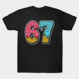 Six Seven 6 7 Meme Design 6 7 T-Shirt