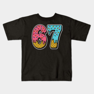 Six Seven 6 7 Meme Design 6 7 Kids T-Shirt