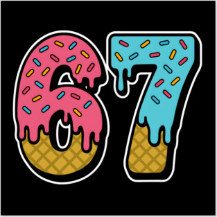 Six Seven 6 7 Meme Design 6 7 Posters and Art