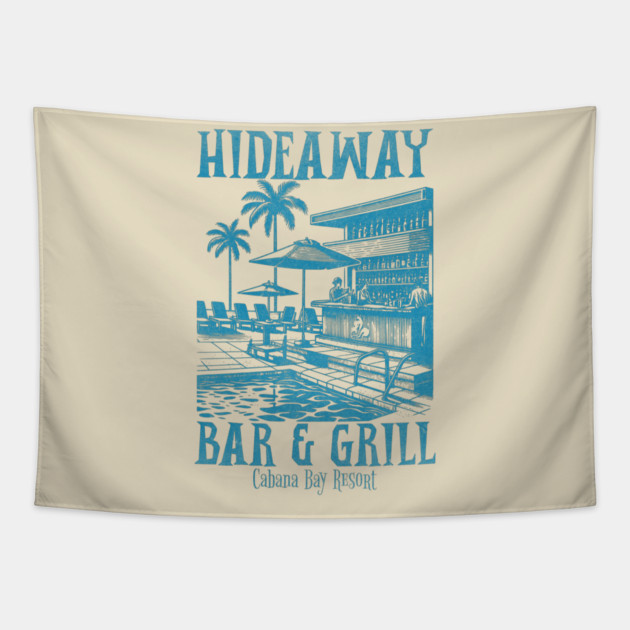 Hideaway Bar and Grill Orlando Florida Poolside Tapestry by Joaddo