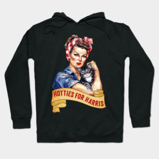 Hotties For Harris Kamala President 2024 Election Hoodie