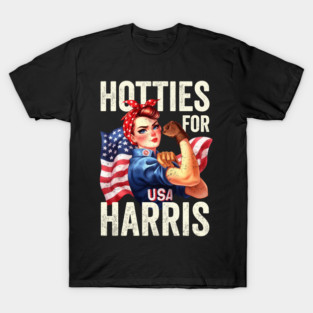 Hotties For Harris Kamala President 2024 Election T-Shirt