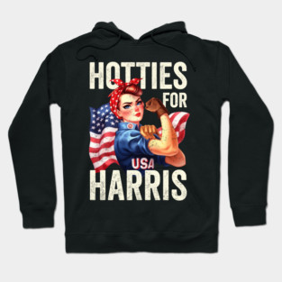 Hotties For Harris Kamala President 2024 Election Hoodie