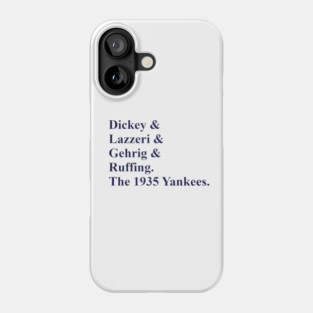 1935 Yankees Tribute Phone Case