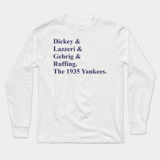 1935 Yankees Tribute Long Sleeve T-Shirt