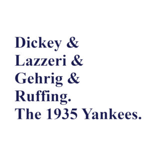 1935 Yankees Tribute T-Shirt