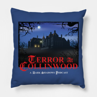 Terror at Collinwood - Collinwood Logo color - designed by Eric Marshall Pillow