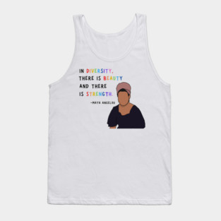 maya angelou inspirational quote on diversity Tank Top