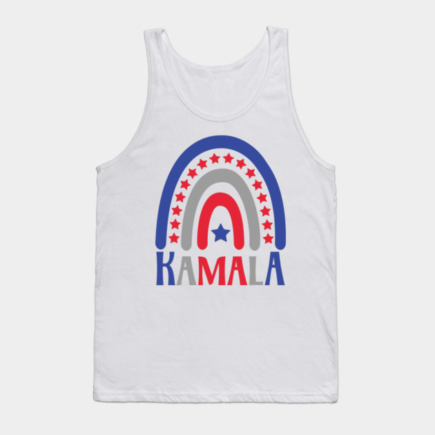 Kamala Patriotic Simple Rainbow President 2024 Tank Top by Stuffosaurus