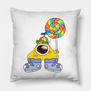 Baby Bill with a lollypop and a propeller hat Pillow