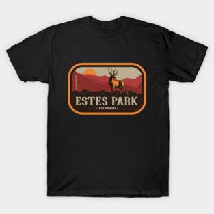 Vintage Estes Park Colorado Elk Apparel T-Shirt