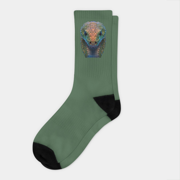 Close up of a Snake Head Socks by animegirlnft