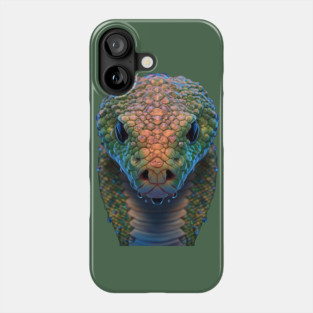 Close up of a Snake Head Phone Case