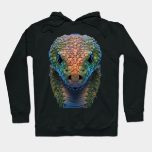 Close up of a Snake Head Hoodie