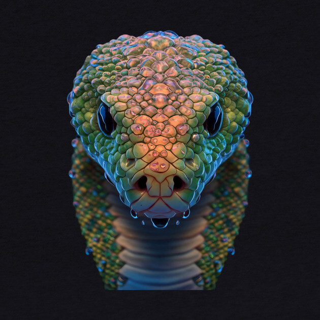 Close up of a Snake Head by animegirlnft