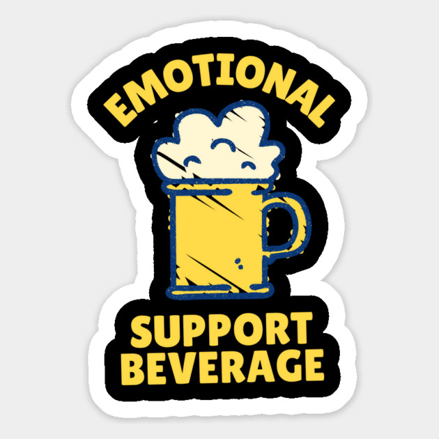 Emotional Support Beverage Beer Magnet by The WYLD Tribe