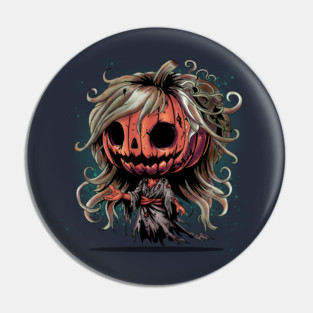 Halloween Pumpkin Ghoul Pin