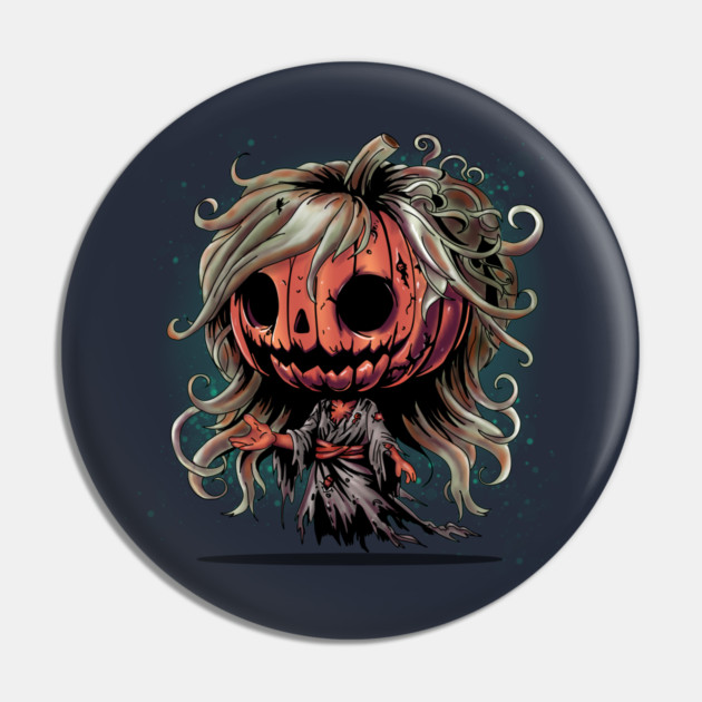 Halloween Pumpkin Ghoul Pin by H. R. Sinclair