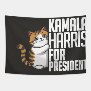Kamala cat Tapestry