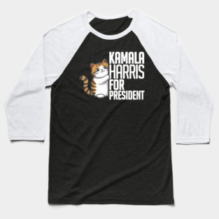 Kamala cat Baseball T-Shirt