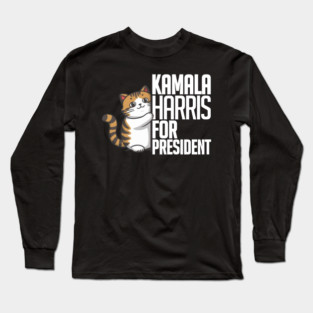 Kamala cat Long Sleeve T-Shirt