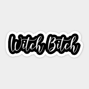 Witch Bitch Funny Wiccan Cheeky Witch Sticker
