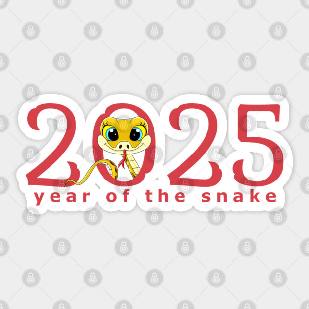 Cartoon 2025 Chinese New Year of Snake Sticker by HolidayBug
