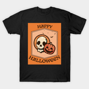 Skull and Jack o Lantern T-Shirt