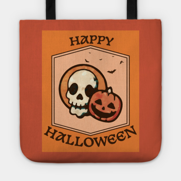 Skull and Jack o Lantern Tote by DonWillisJrArt