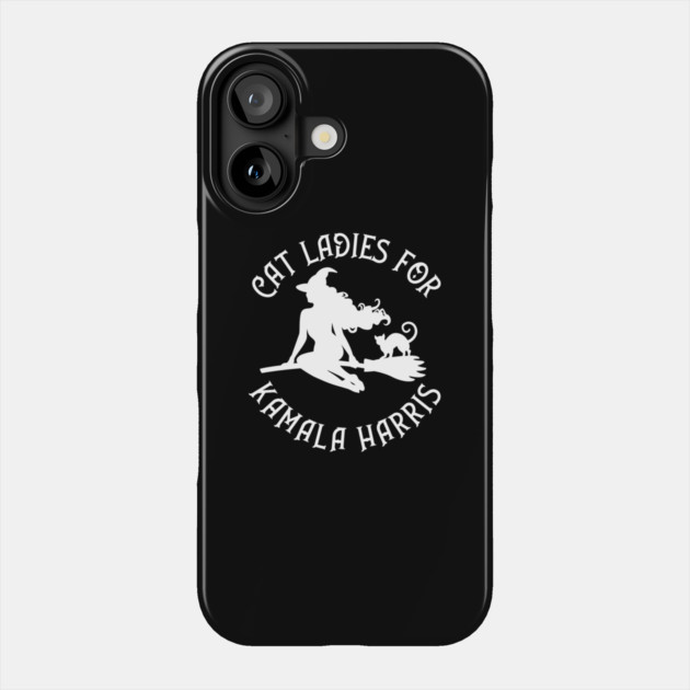 Cat Ladies for Kamala Harris Wiccaan Pagan Cheeky Witch® Phone Case by Cheeky Witch