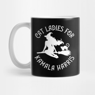 Cat Ladies for Kamala Harris Wiccaan Pagan Cheeky Witch® Mug