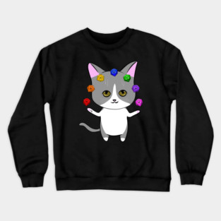 D20 Cat Crewneck Sweatshirt