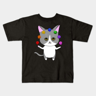 D20 Cat Kids T-Shirt