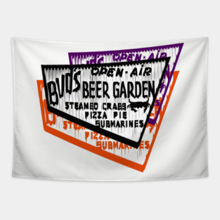 Bud's Beer Garden Open Air Steamed Crabs Famous Baltimore Landmark Tapestry