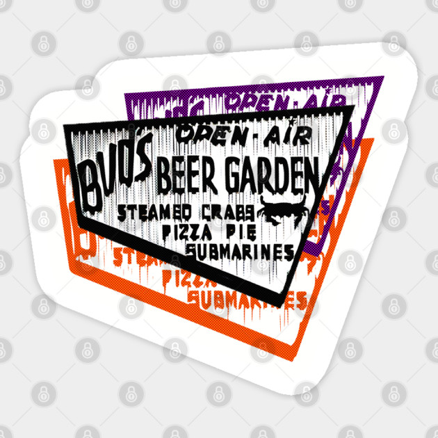 Bud's Beer Garden Open Air Steamed Crabs Famous Baltimore Landmark Sticker by Joaddo