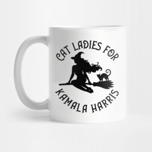 Witchy Cat Ladies for Kamala Harris Wiccaan Pagan Cheeky Witch® Mug